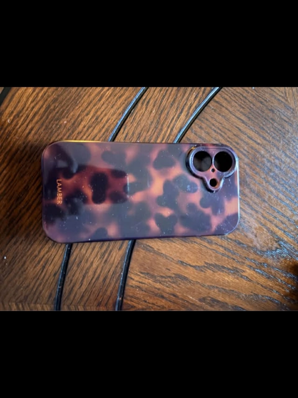 Amazon Tortoise Shell Style Phone Case - Brown & Black